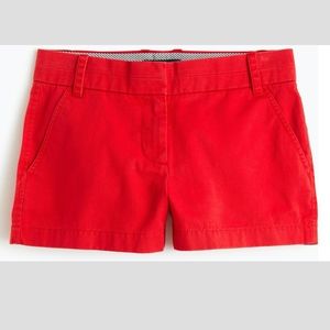 J. Crew Red Chino Shorts